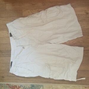 White Cargo Shorts